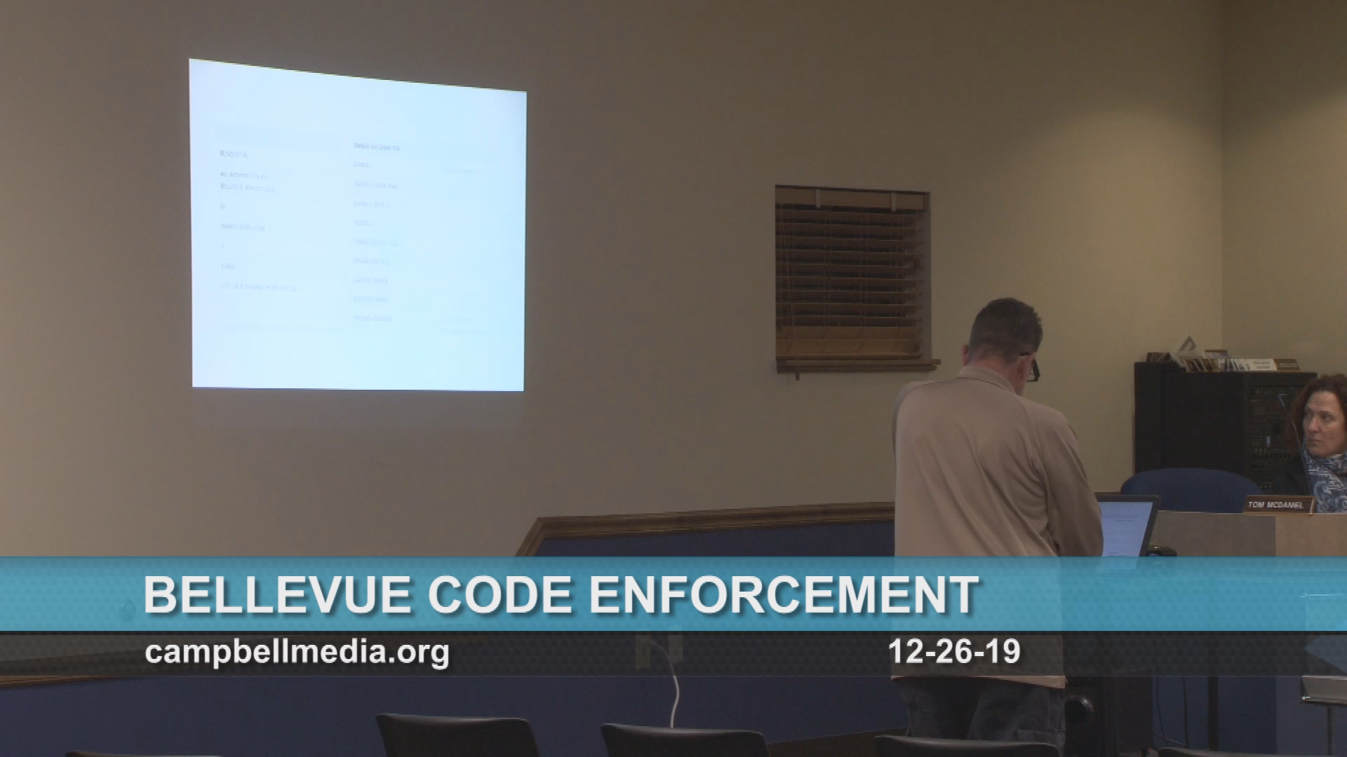 Bellevue Code Enforcement: 12/26/19